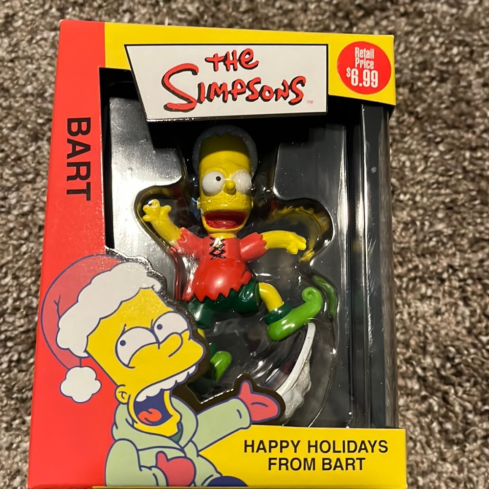 The Simpsons happy holiday from Bart - ornament